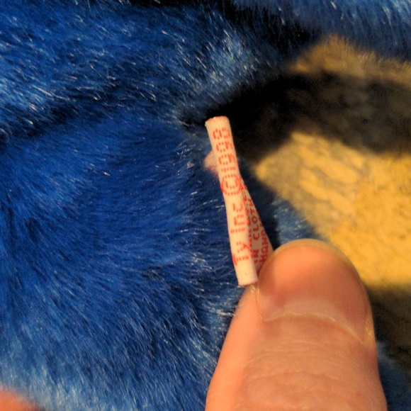 VTG Vintage Ty Peanut Royal Blue Beanie Buddy and Squirt Pillow Pal Elephants - Picture 7 of 10